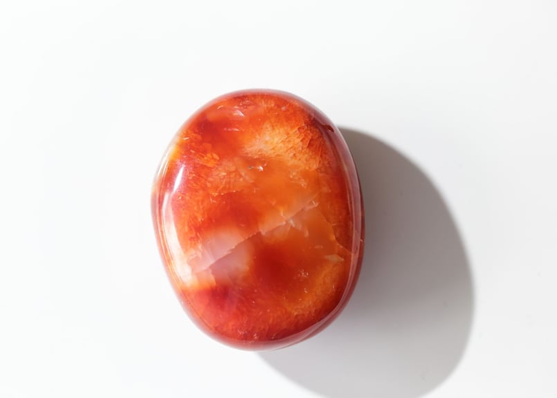 レア 高品質 カーネリアン ジオード ハート 握り石 天然石 ☆高品質