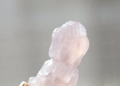 技封入❣️【先祖供養/時給一億/あらゆる可能性の扉を開く】ローズクォーツ ブッダ ※イベントクーポン使用不可