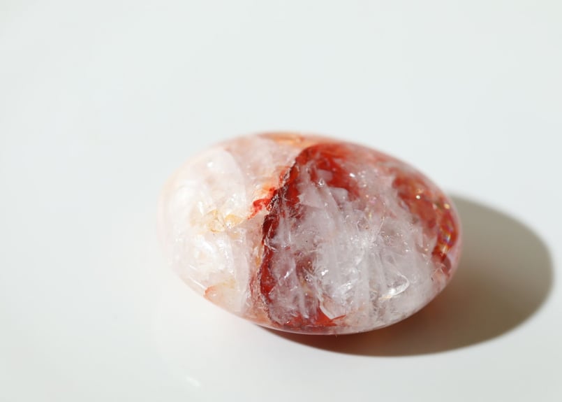 美の果実】虹入りヘマタイトインクォーツ タンブル | Y.S.Y24