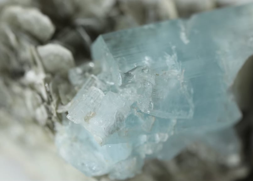 宇宙意識と接続する】技入り❣️ アクアマリン＆マイカ 原石 【人魚の