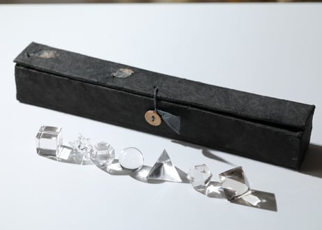 ガネッシュヒマール産水晶 幾何学セット ラクタの箱付き【Magic】