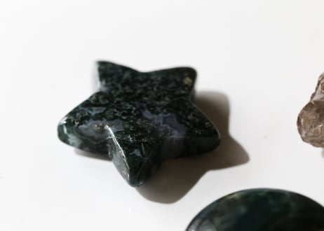 【深呼吸】モスアゲートとスモーキークォーツのリラックスセットA