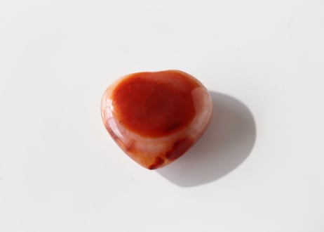 【可愛いハート】カーネリアン ハート