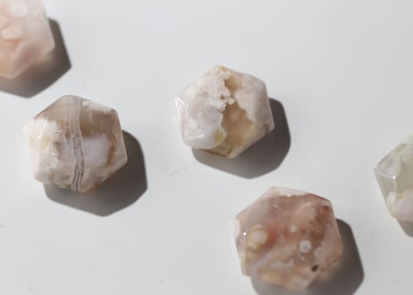 【魔法の時間】チェリーブロッサムアゲート 六芒星（6個セット）