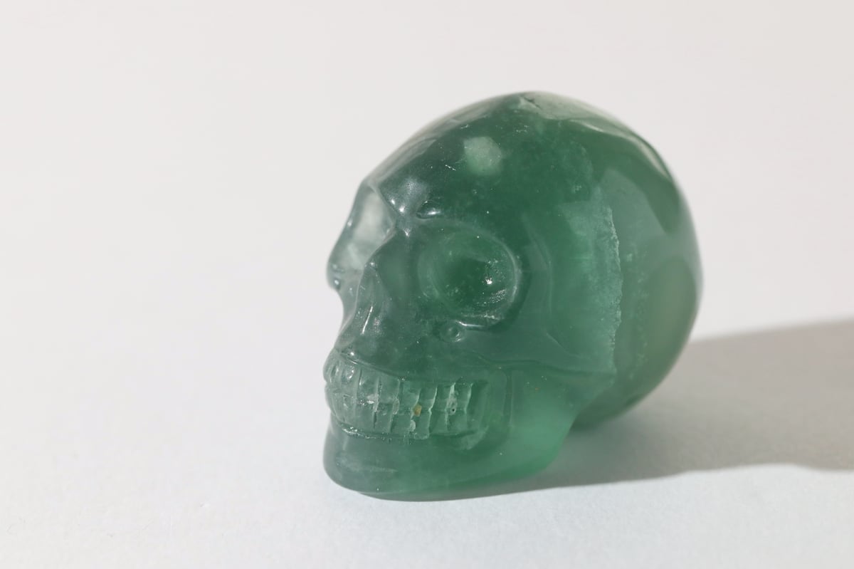 聖なる閃き】グリーンフローライト スカル | Y.S.Y24