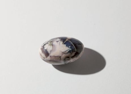 【悟りのシッディ入り】ブルーチェリーブロッサムアゲート リンガム
