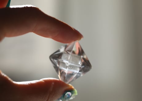 ガネッシュヒマール産水晶 幾何学セット ラクタの箱付き【Magic】
