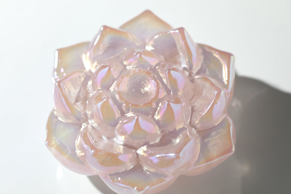 【蓮の花　ローズクォーツ】　　お守り　美容 蓮の花 ローズクォーツ】 お守り 美容 New✨🩷🪽Angelローズ