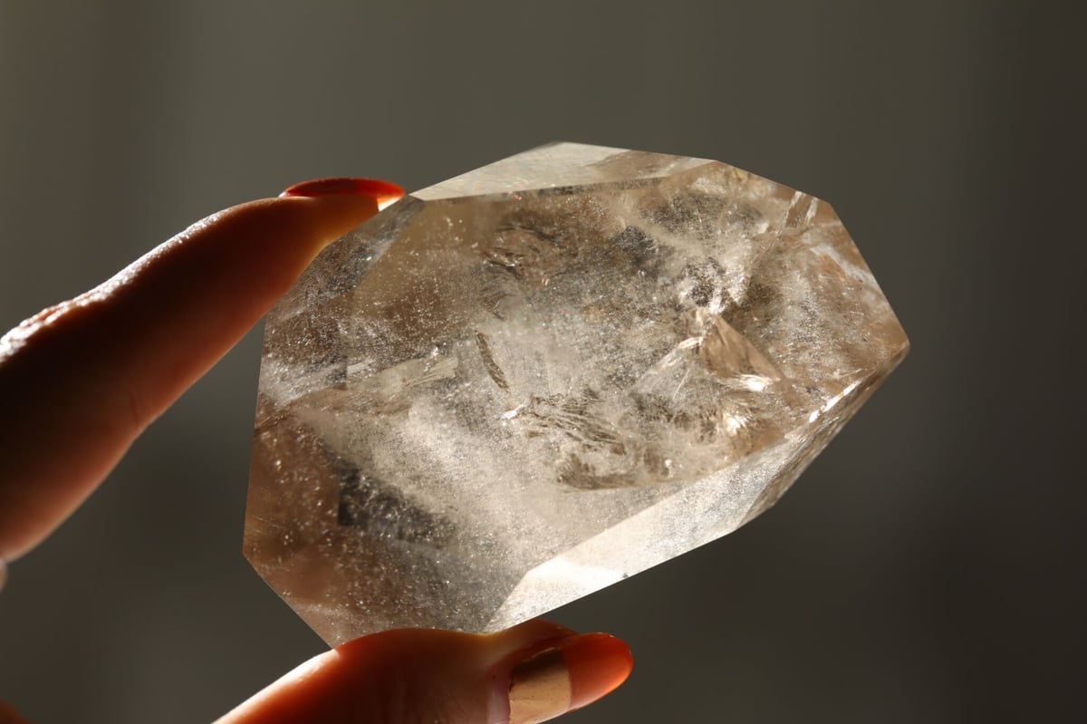 透明感 影山入り スモーキークォーツ ダブルポイント 【公式通販】