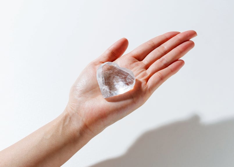 レムリアンクォーツ　ハート☆ 技封入❣️【大開運】レムリアンクォーツ ハート ※イベントクーポン