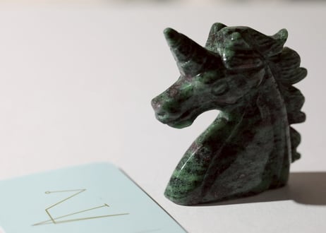 【CHAOSCLEARING カオス解消（自分を超えて成長する）シジル封入 オリジナルカード付き❣️】ルビーインゾイサイト ユニコーン ※イベントクーポン使用不可