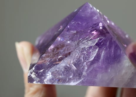 アメジスト　ピラミッド型　天然石 アメジスト ピラミッド20x20(ポイント18x7)mm ピラミッド 7種の