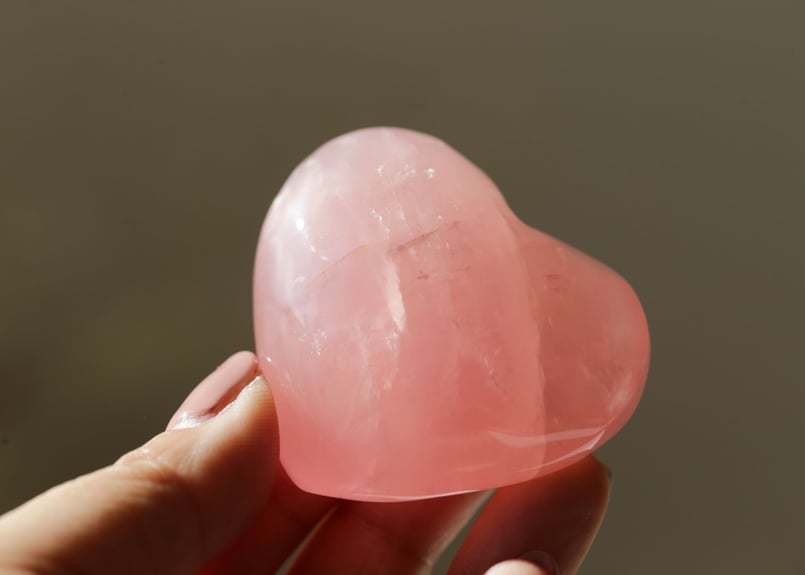 濃いピンクのローズクォーツ ハート 【ときめき】 | Y.S.Y24