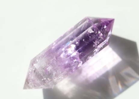虹入り アメジスト  12面カット　【スピリチュアリティ】