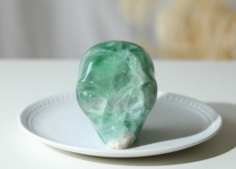技封入❣️【金龍、金運の器が広がる/青龍が宿り、仕事運・魅力UP、人間関係の運が良くなる】 虹入り フローライト エイリアン ※イベントクーポン使用不可