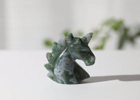 【6周年ユニコーン祭り🦄】【悟りのシッディ入り】細胞活性化モスアゲート ユニコーン