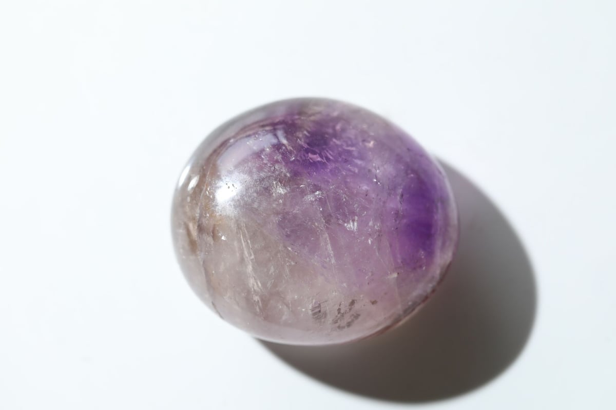癒しの力】ファントムスモーキーアメジスト 握り石 | Y.S.Y24