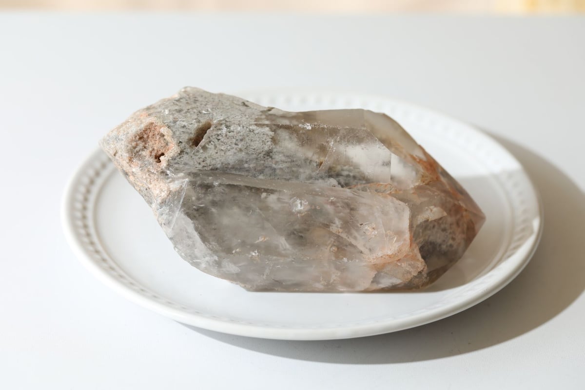 ガーデンクォーツ原石ポイント 209g