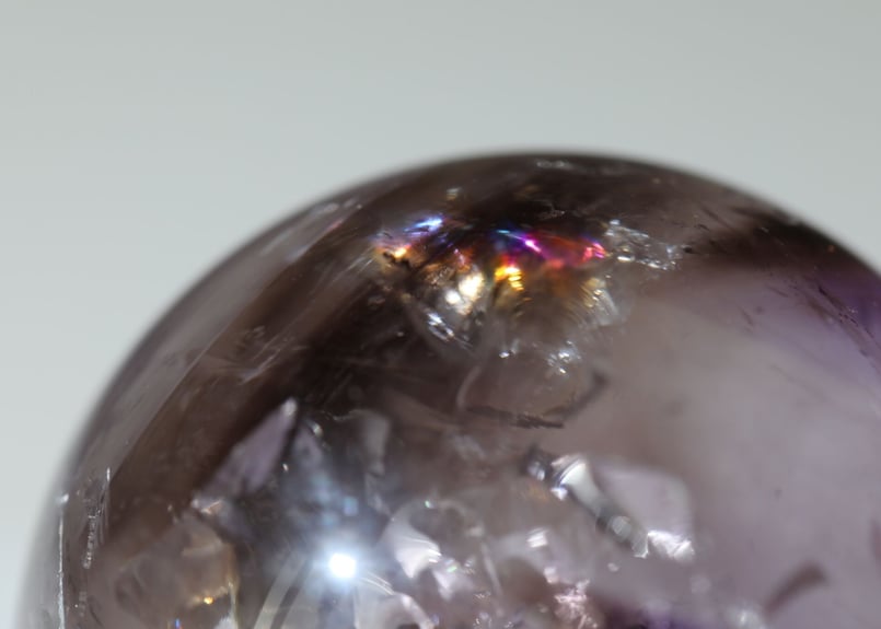 アカシックレコード】虹入りトリコロール 水晶 スフィア | Y.S.Y24