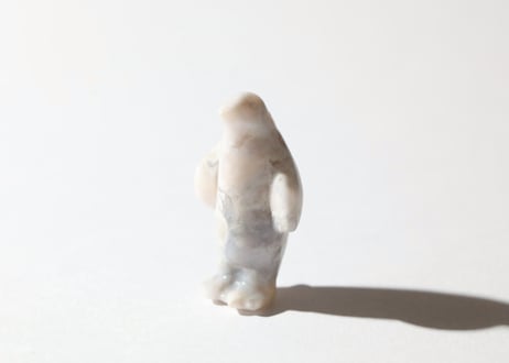 【有るものを見る】チェリーブロッサムアゲート ペンギン
