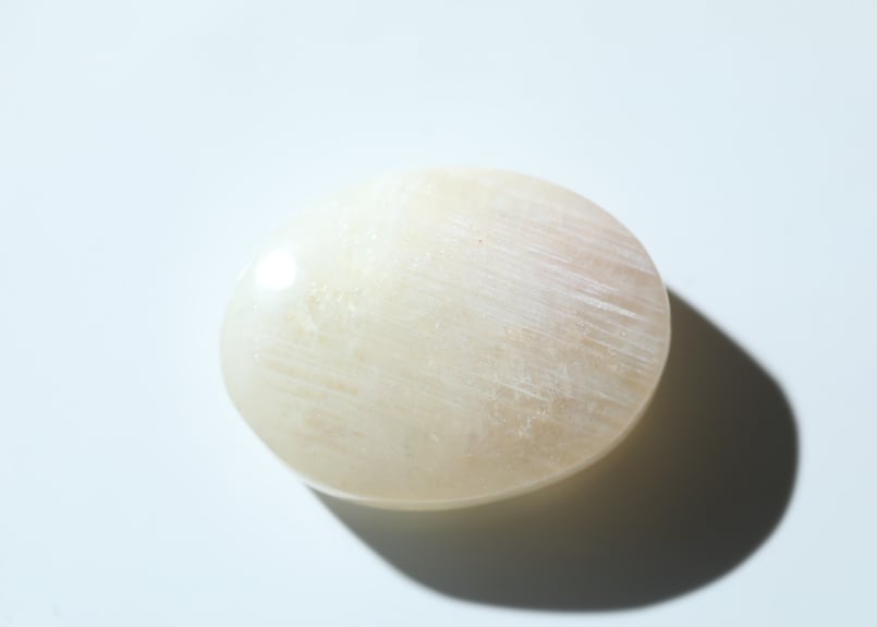 高品質 プラシオライト グリーンクォーツ パーム 握り石 1点物