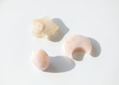 【カルマ解放のシッティ入り】チェリーブロッサムアゲートのスカルセット