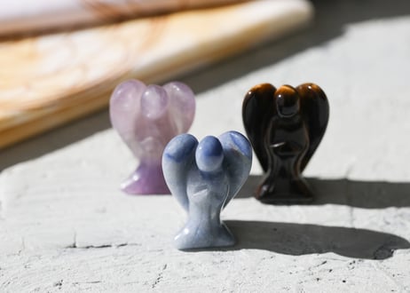 【Linポップアップ限定商品】数量限定！天使の石1個付きシュリヤントラ手拭い2色セット　※イベントクーポン使用不可