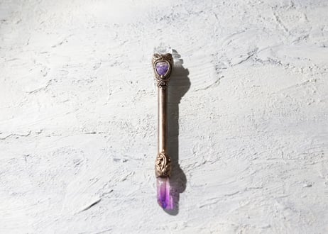 【J.U.rinne】〈Juriの妖精からのリーディングメッセージ付き〉ヒマラヤ水晶 ガネーシャ ワンド