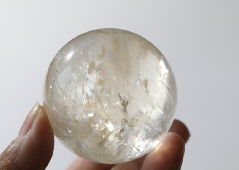 神が宿る石】虹入り ハイクオリティゴールデンカルサイト