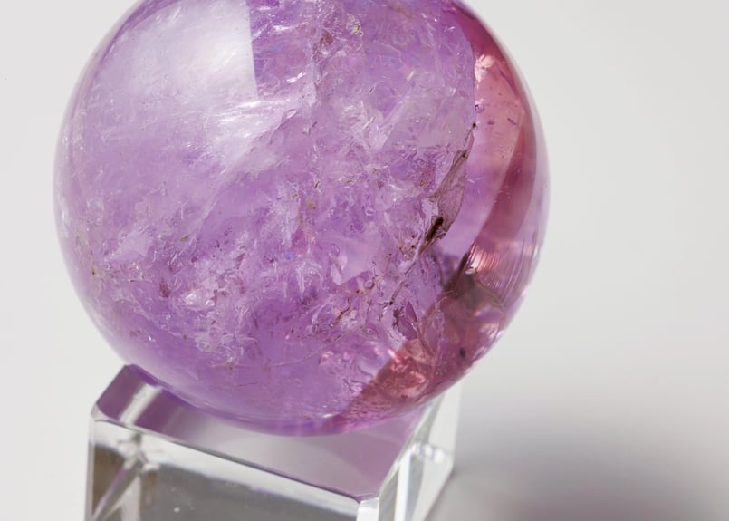 ピンクアメシスト　スフィア　約59mm 技封入❣️【あらゆる可能性の扉を開く】ボリビア産 アメジスト