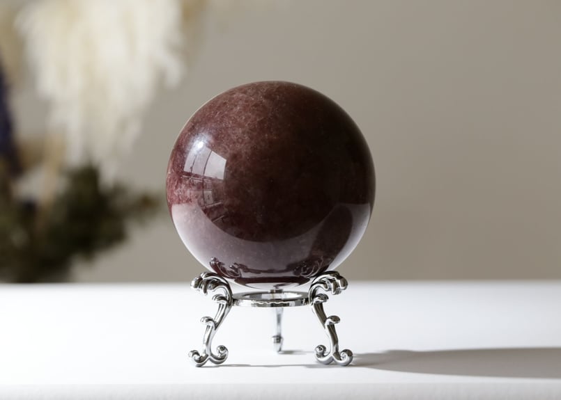 美しい人となる】ストロベリークォーツスフィア 台座付き | Y.S.Y24