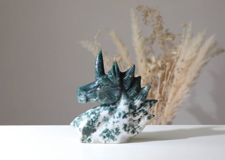 【高品質】天然石ローズクォーツのユニコーン置物　ご購入前に在庫確認必要D.358 高品質】天然石ローズクォーツのユニコーン置物 ご購入前に在庫確認