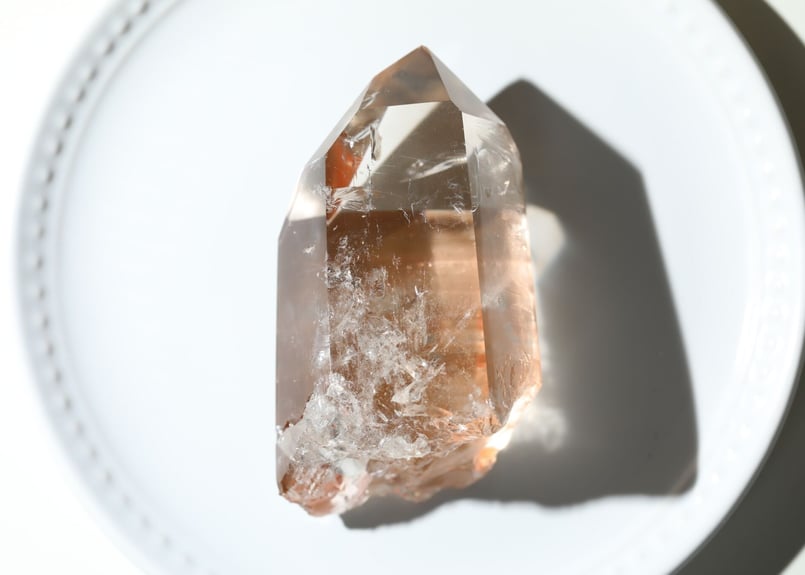 ゴイアス産 ハイクオリティタンジェリンレムリアンクォーツ 磨き | Y.S.Y24