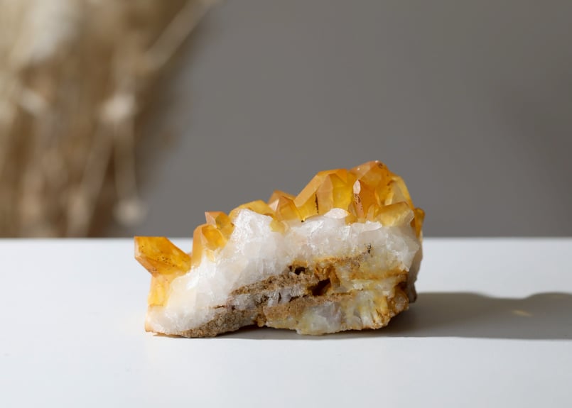 もっちページ  ゴールデンヒーラーミニクラスターとフローライトポイント もっちページ ゴールデンヒーラーミニクラスターとフローライト