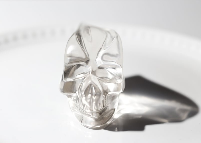 今を超える】ミナスジェライス州産 クリアクォーツ トラベラースカル