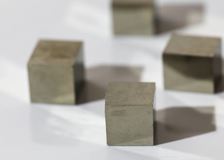 【火の鳥が宿る】パイライトキューブ（6個セット）