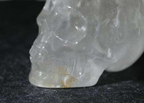 【慶び】虹入り クリアクォーツ スカル
