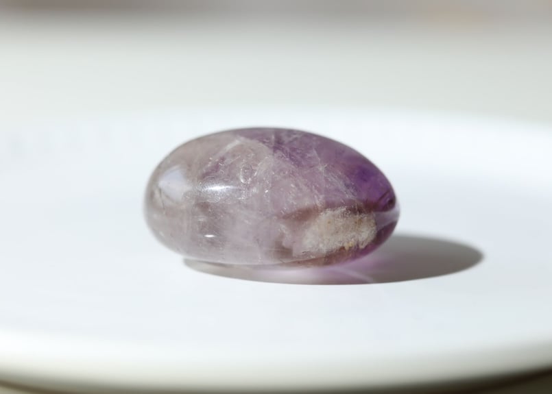 癒しの力】ファントムスモーキーアメジスト 握り石 | Y.S.Y24