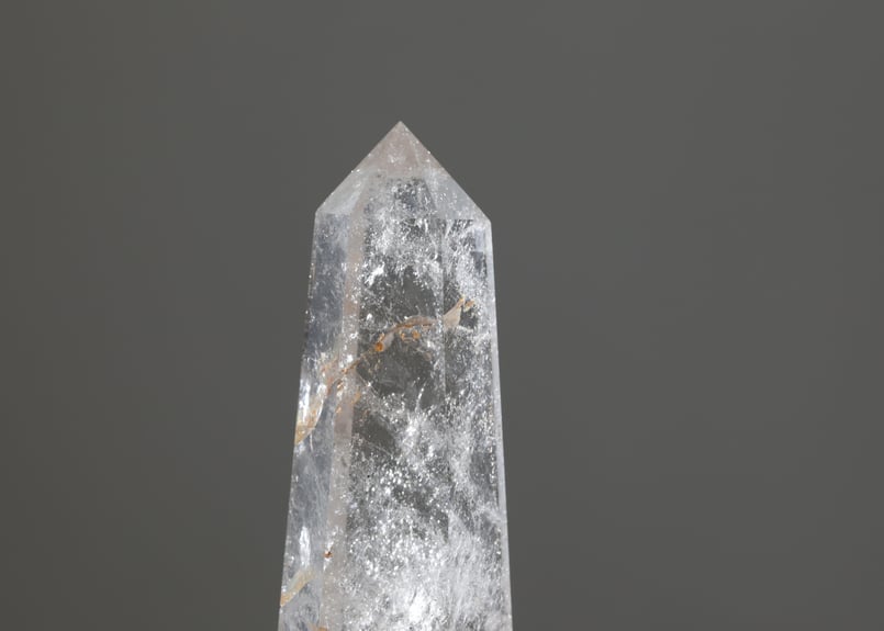 ヘマタイト&クリアクォーツ 地球と手を繋ぐ】クリアクォーツ ポイント ヘマタイト入り | Y.S.Y24