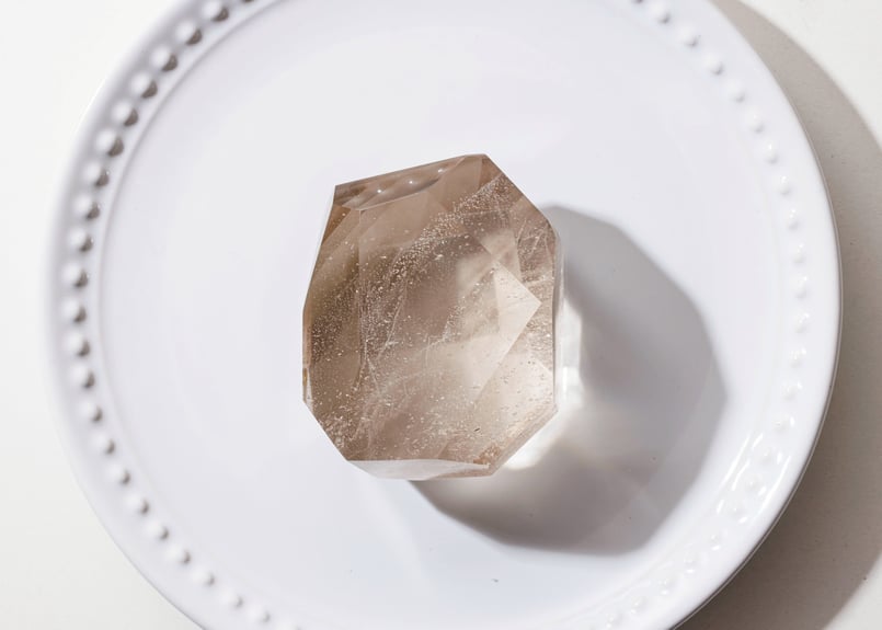 透明感 影山入り スモーキークォーツ ダブルポイント 山本武氏】バイカラースモーキークォーツ 10.674ctルース