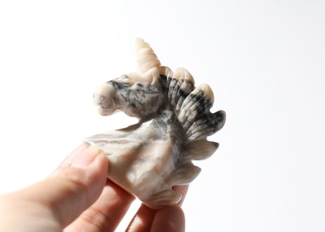 【デザインを楽しむ】クレイジーレースアゲート ユニコーン