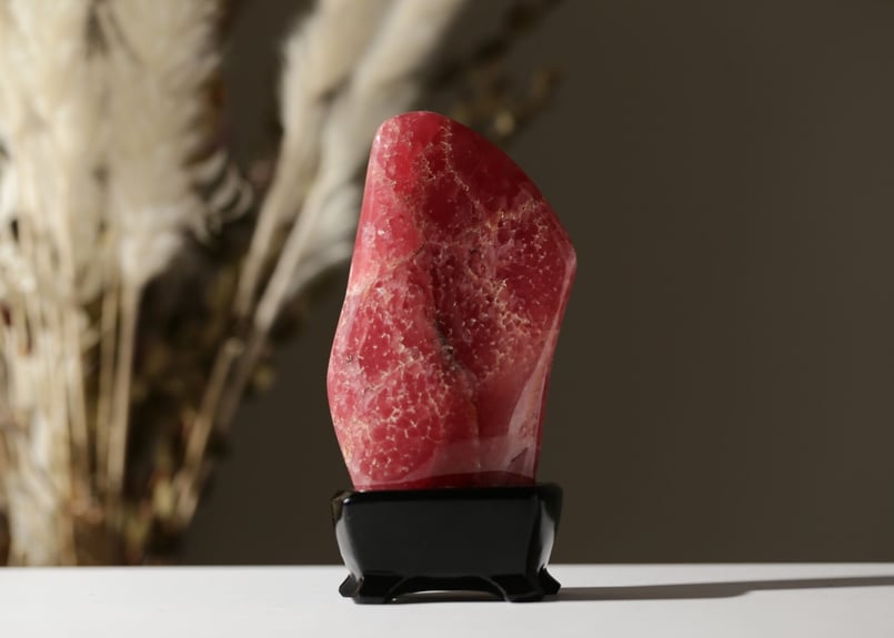 ハートを全開に】ハイクオリティ ロードクロサイト 台座付き