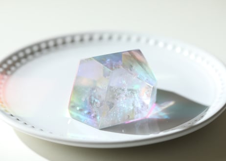 【飛び込む勇気】ハイクオリティ エンジェルオーラクリアクォーツ フリーフォーム