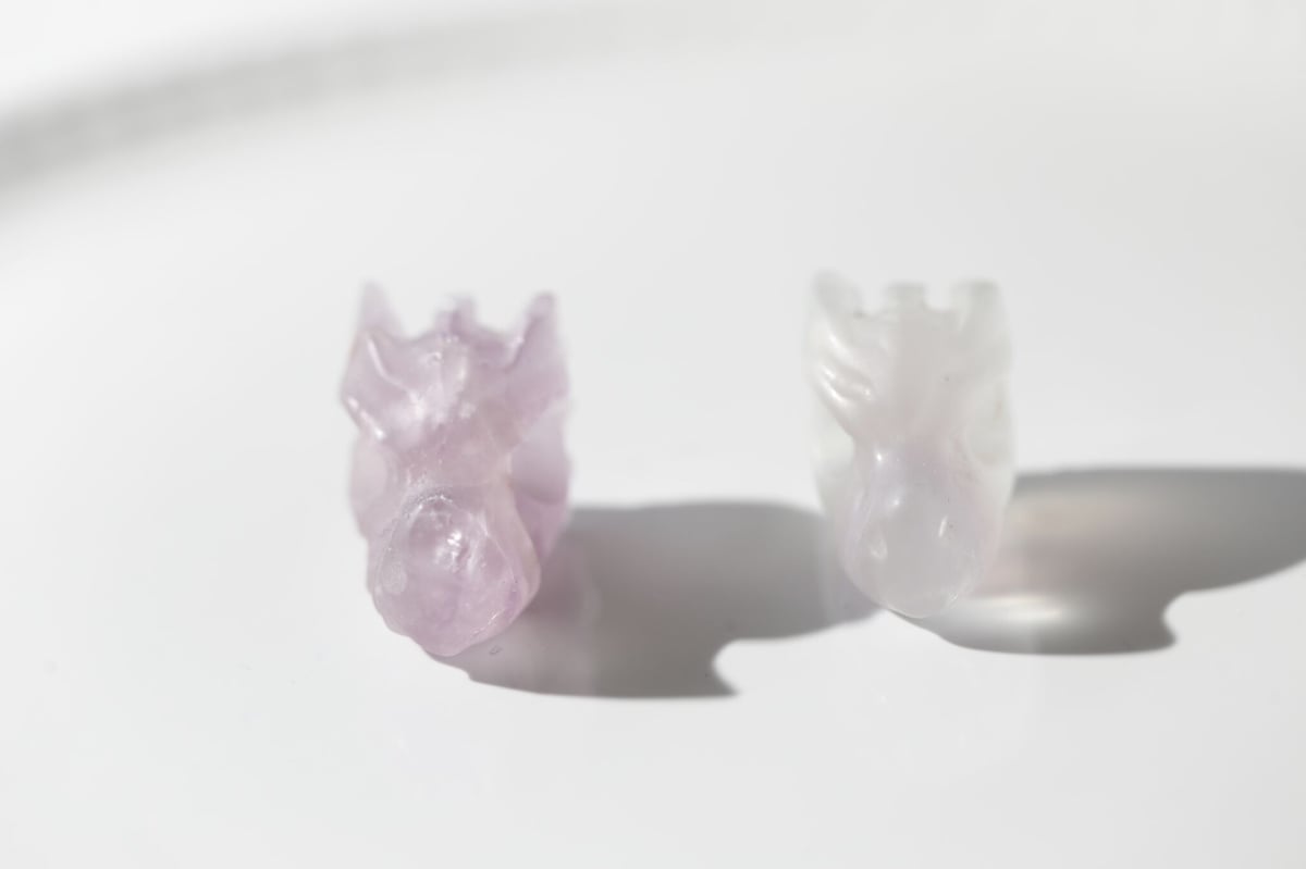 聡明な龍】ラベンダーフローライト ミニドラゴン | Y.S.Y24