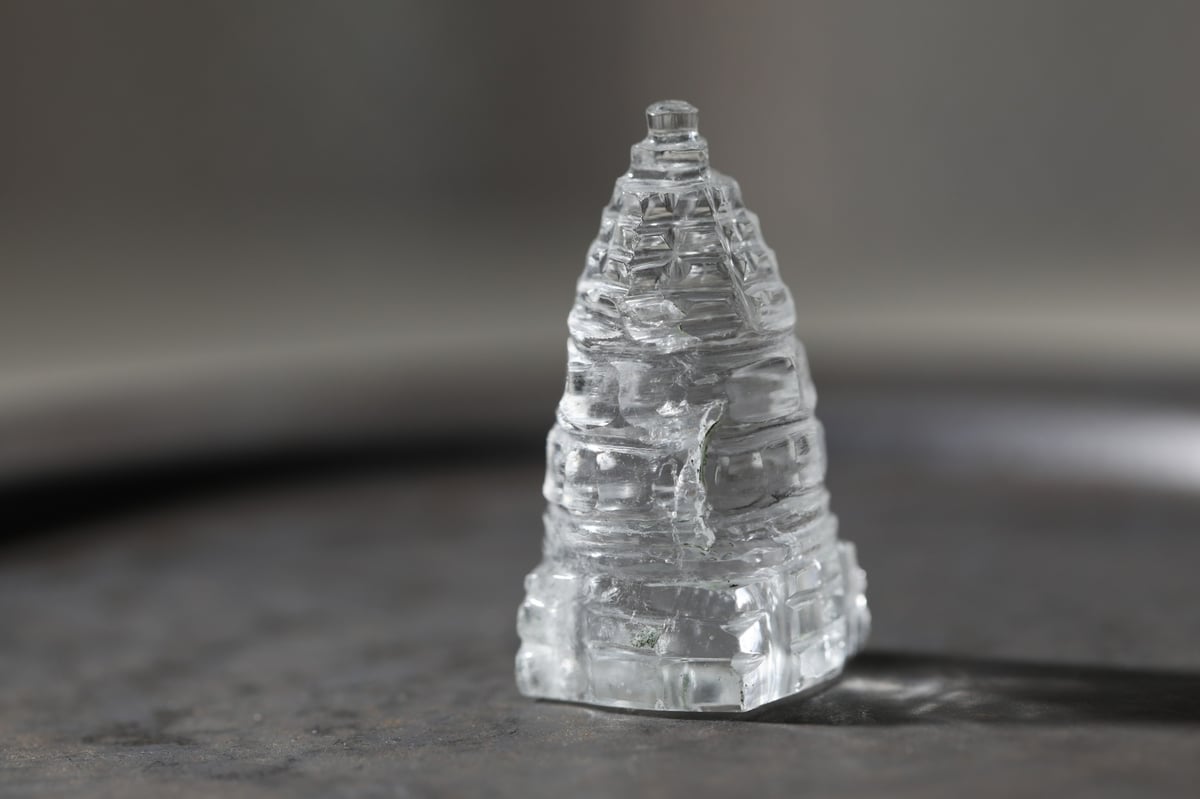 シュリヤントラ 水晶 クォーツ 神聖なる美】ヒマラヤ水晶 シュリヤントラ S | Y.S.Y24