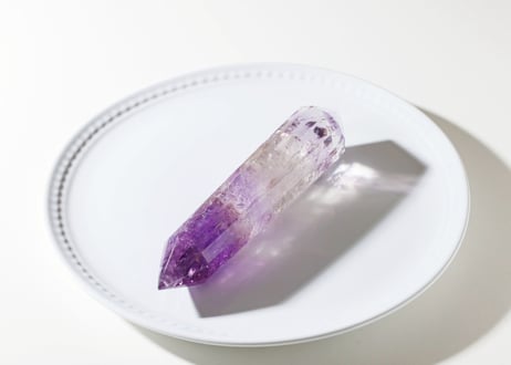 技封入❣️【潜在能力を引き出す】虹入り アメジスト ヴォーゲルワンド 12面カット ※イベントクーポン使用不可