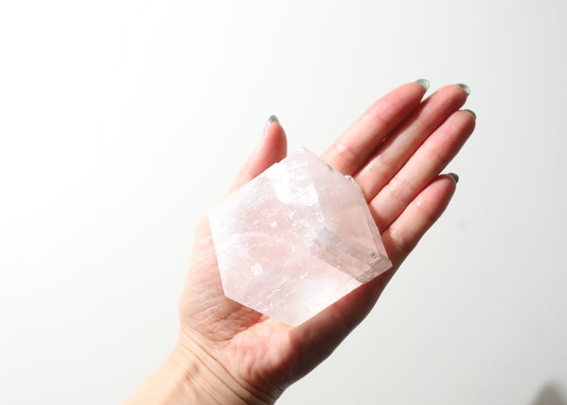 原石（オプティカルカルサイト15）ピンク 原石（オプティカルカルサイト15）ピンク 原石（オプティカル