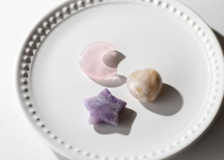月と星とハートのほのぼのセット グリッド巾着付き