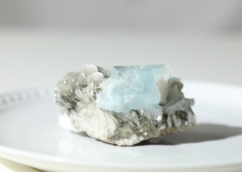 宇宙意識と接続する】技入り❣️ アクアマリン＆マイカ 原石 【人魚の