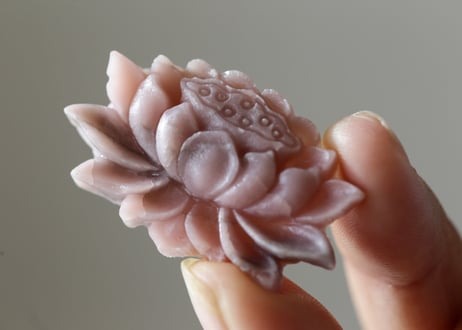 【瞑想のおとも】ピンクオパールの蓮の花